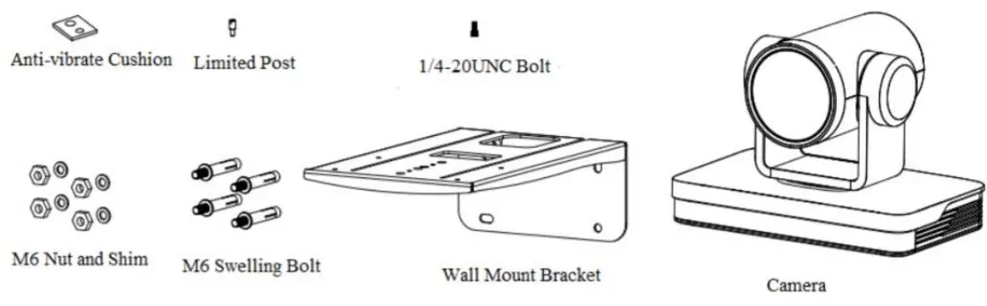 BZBGEAR BG-4KND Series Live Streaming PTZ Camera - Wall Mounting