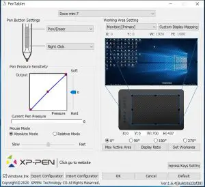 XP-PEN Deco mini7W Wireless Graphics Drawing-- driver