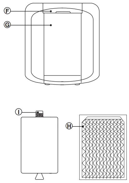 taurus 947259 Snowfield Mini Air Cooler 3 Speed - b