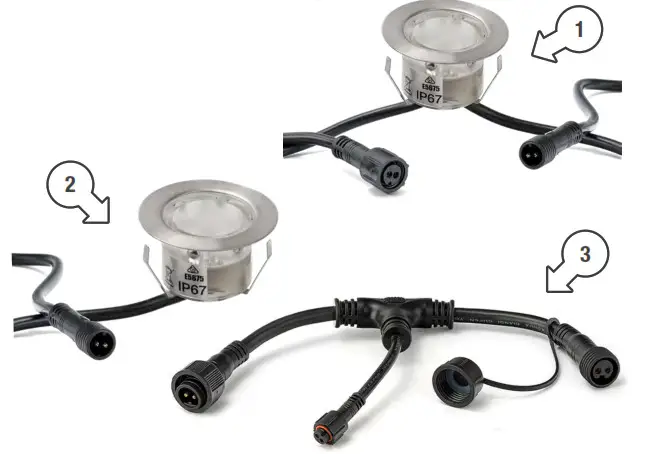 HOLMAN 30mm DLW3006 Warm White Deck Lights- Package Contents