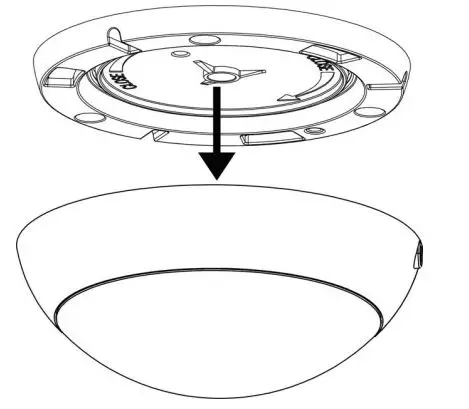 inovonics EN1266 360° Ceiling Mount Motion Detector - Figure 1.