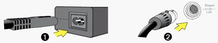 Power cord connection