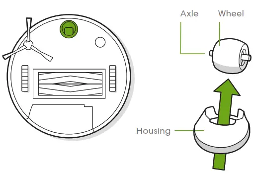 iRobot Roomba i1 Wi Fi Connected Robot vacuum Cleaner - clicks back into place