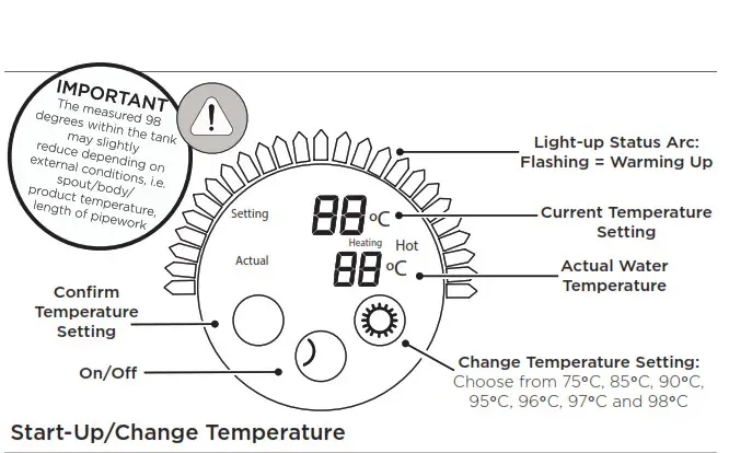 BRISTAN GLL RAPSNK3 SF C Gallery Rapid Boiling 3 in 1 ScaleFilter Sink Mixer Chrome- Operation