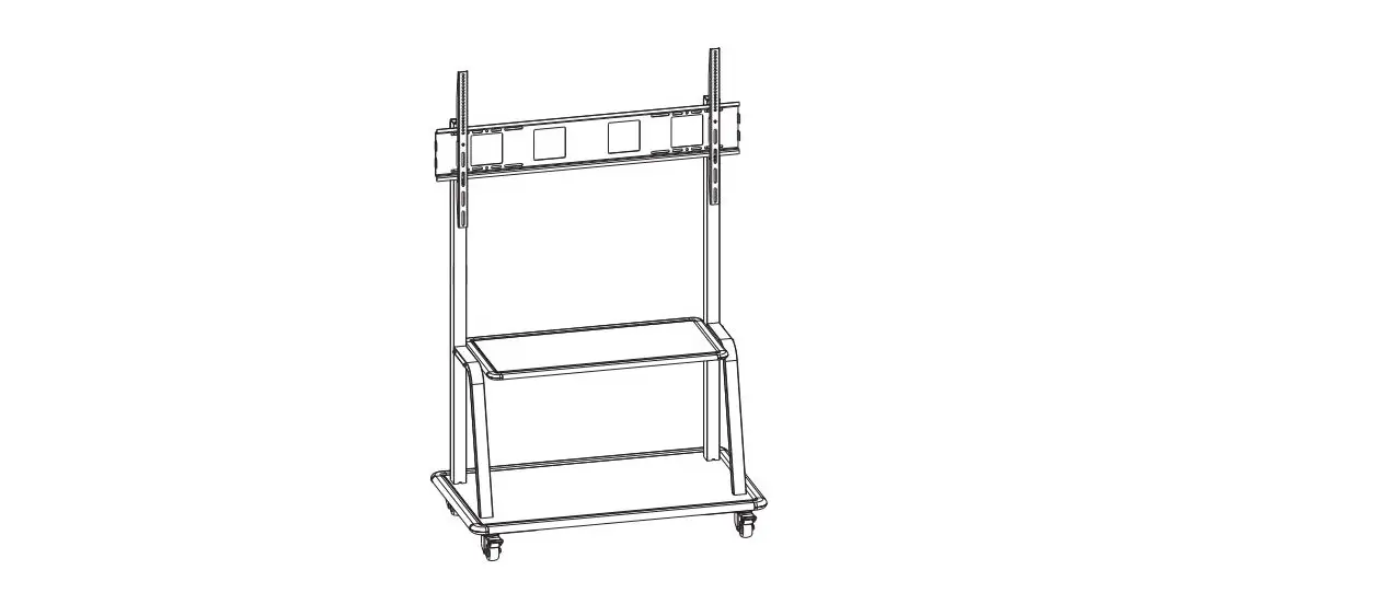 V7 Tvcart3 Ultra Heavy Duty Mobile Tv Cart Trolley User Manual