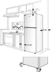Panasonic NR TV341B Refrigerator - Installation