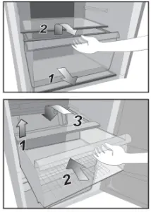 Panasonic NR TV341B Refrigerator - Removing