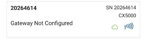 CX5000 Gateway and Onset InTemp Data Loggers - network