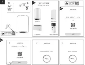 TESY GCV 80 47 24D C22 ECW Electric Water Heater - Аdd Cloud Device via 2