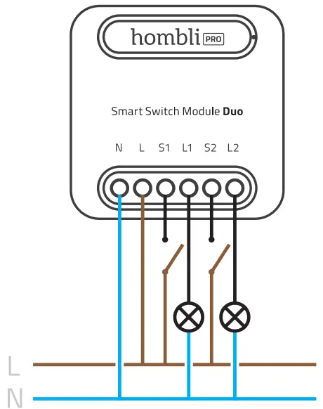 hombli pro Smart Switch Module Duo