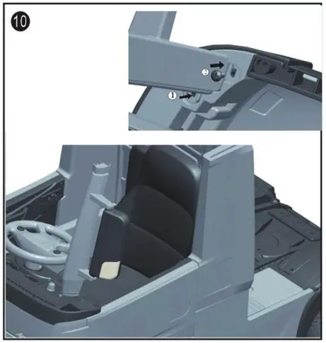 CHAMPION TY327938 12 Volt Electric Kids Ride on Car - Assembly 10