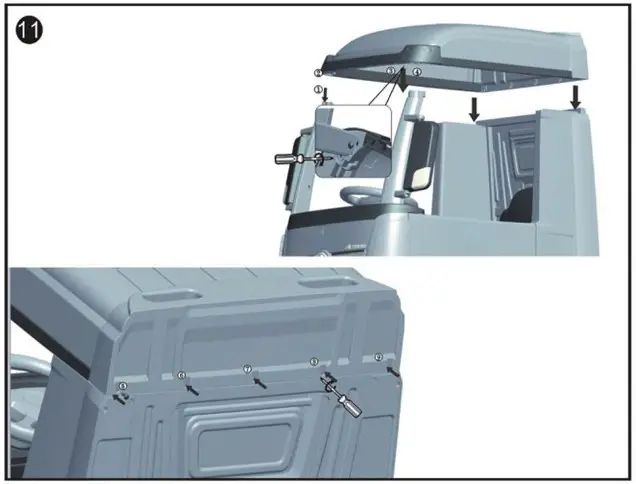 CHAMPION TY327938 12 Volt Electric Kids Ride on Car - Assembly 11