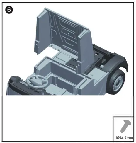 CHAMPION TY327938 12 Volt Electric Kids Ride on Car - Assembly 6
