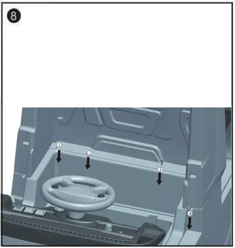 CHAMPION TY327938 12 Volt Electric Kids Ride on Car - Assembly 8