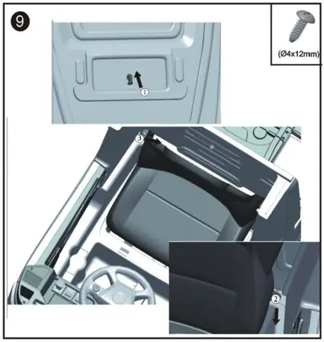 CHAMPION TY327938 12 Volt Electric Kids Ride on Car - Assembly 9