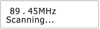 soundmaster UR190 Digital Radio Clock - Scanning for FM stations