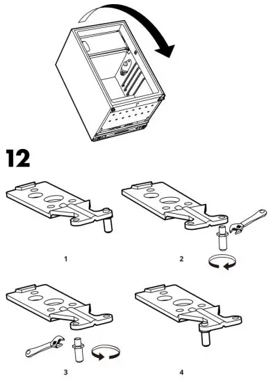 IKEA Lagan Fridge with Freezer Compartment Freestanding - 11
