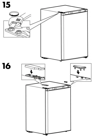 IKEA Lagan Fridge with Freezer Compartment Freestanding - 14