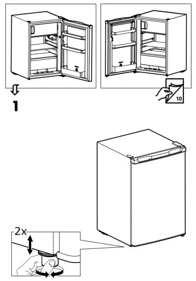 IKEA Lagan Fridge with Freezer Compartment Freestanding - 3