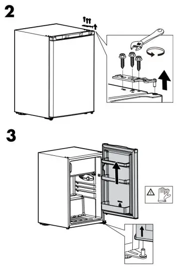 IKEA Lagan Fridge with Freezer Compartment Freestanding - 5