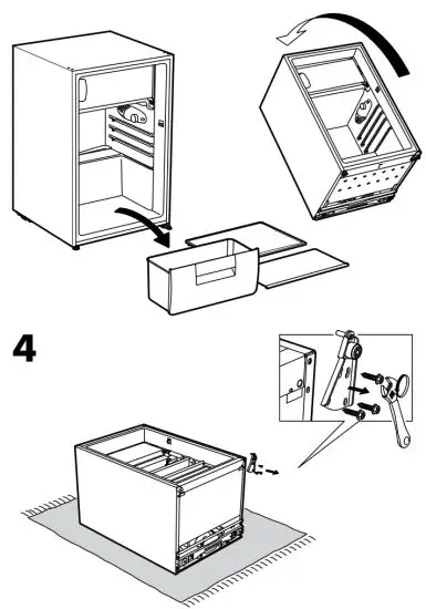 IKEA Lagan Fridge with Freezer Compartment Freestanding - 6