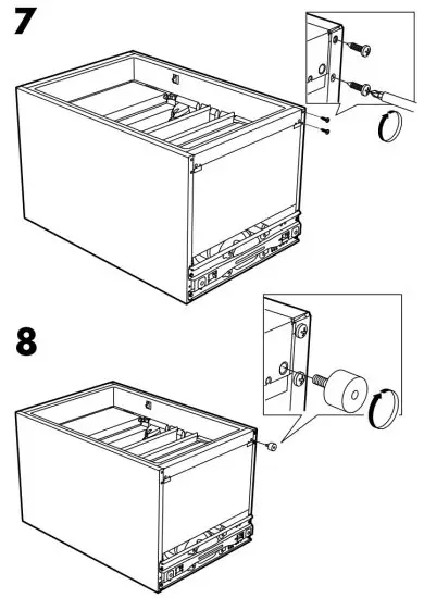 IKEA Lagan Fridge with Freezer Compartment Freestanding - 8