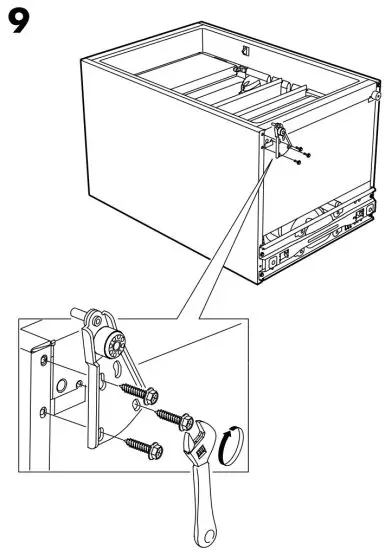 IKEA Lagan Fridge with Freezer Compartment Freestanding - 9