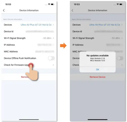 MOMAX AP7S Ultra-Air Plus IoT UV Hot and Cool Purifying Fan - Check for Firmware Upgrade
