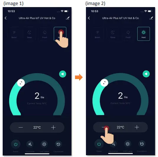 MOMAX AP7S Ultra-Air Plus IoT UV Hot and Cool Purifying Fan - Heater Mode