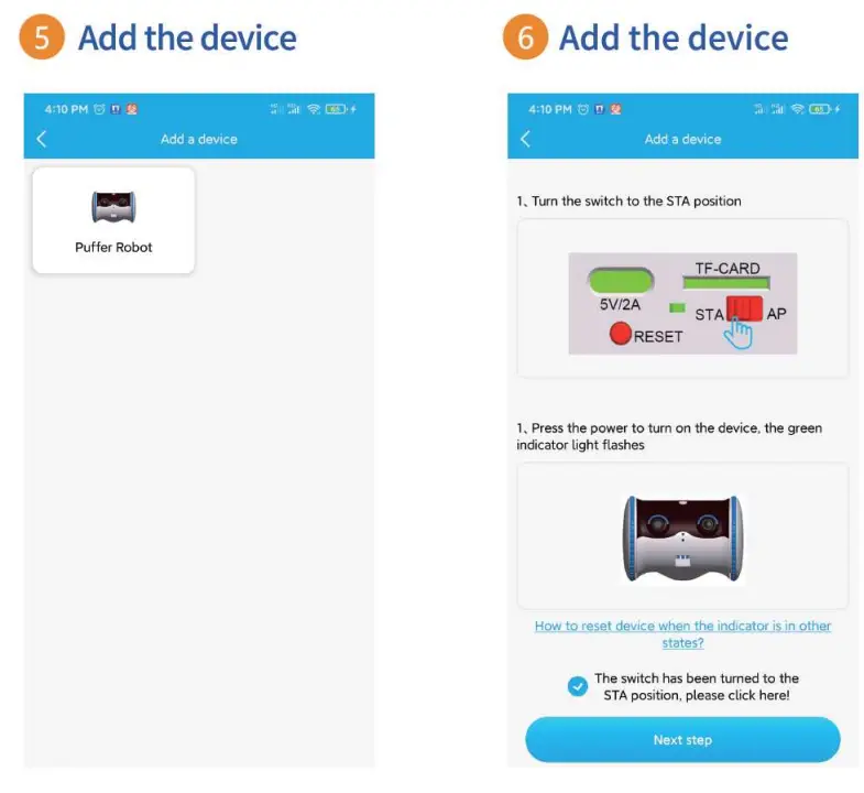 Shenzhen Hongxianggu Technology FX330 Little Puffer Robot - app 3