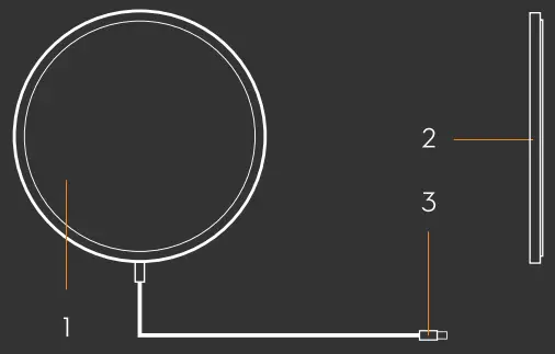 WEIJIEXUN W01 Magnetic Wireless Charger - product description