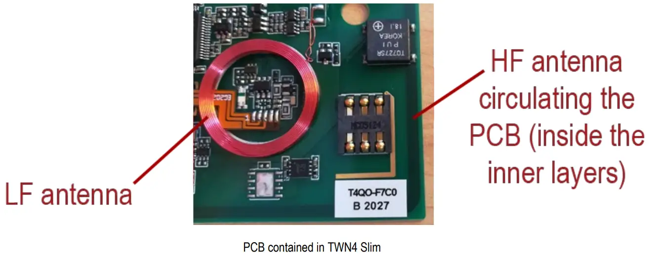 ELATEC 92 1254 SR TWN4 Slim RFID Reader - Antennas