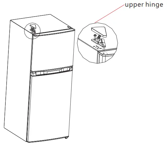 Ramtons RF279 Refrigerator - middle hinge