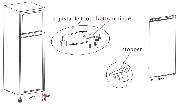 Ramtons RF279 Refrigerator - refrigerating door