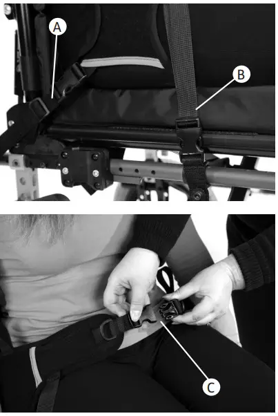 LECKEY Leeway Pelvic Cradle Wheelchair - ADJUSTMENTS