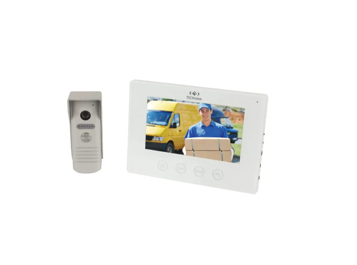 Techview 7 Lcd Wired Video Doorphone Infrared Night Vision Leds User Manual