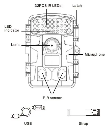 SunTek DL023 20MP HD Trigger Time Waterproof Night Vision Camera-FIG1