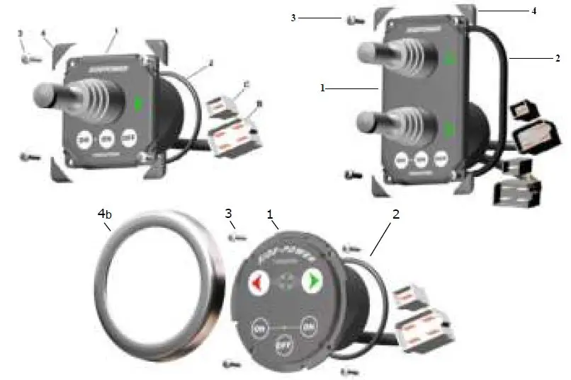 SIDE-POWER 8909C Control Panel fig 2