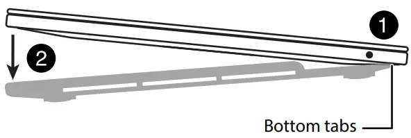INSIGNIA NS MMP132G C MacBook Hard Shell Case - Bottom tabs
