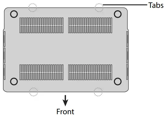 INSIGNIA NS MMP132G C MacBook Hard Shell Case - Tabs