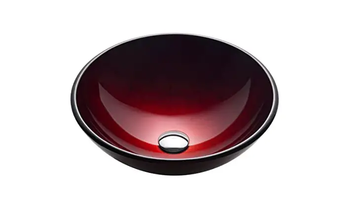 Kraus Gv-200 Irruption Red Glass Vessel Bathroom Sink Instruction Manual