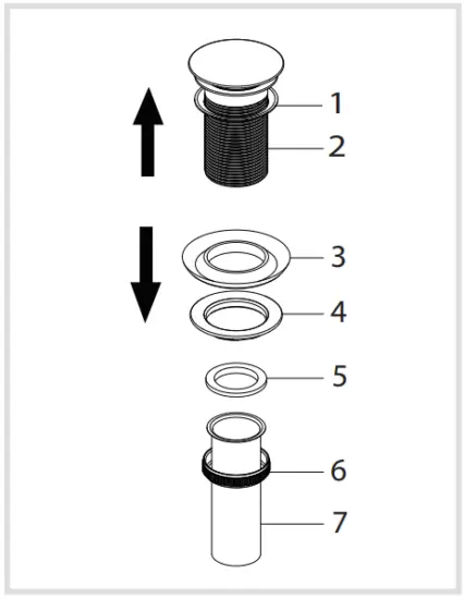 Install Press pop-up assembly