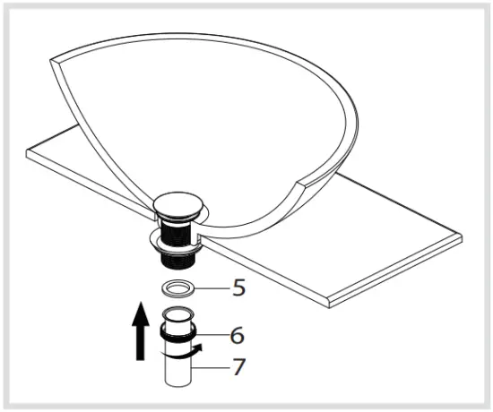 Install Press pop-up assembly