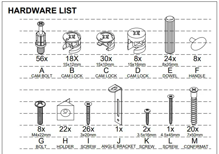 A T HOME GREY 3+2 Drawer Chest3