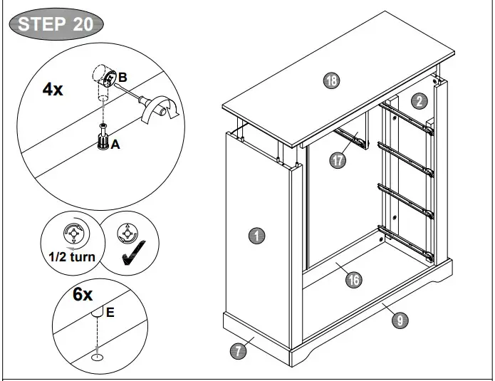 A T HOME GREY 3+2 Drawer Chest54;