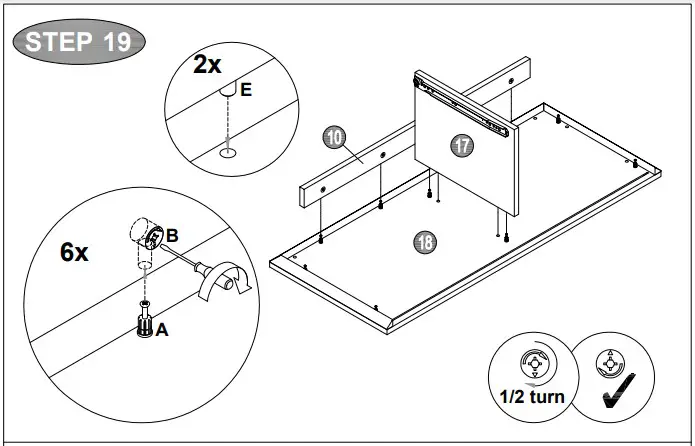 A T HOME GREY 3+2 Drawer Chest541