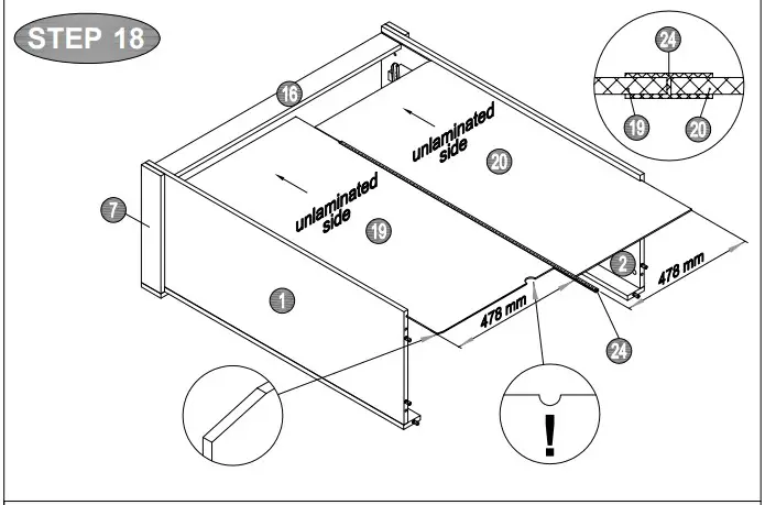 A T HOME GREY 3+2 Drawer Chest5444