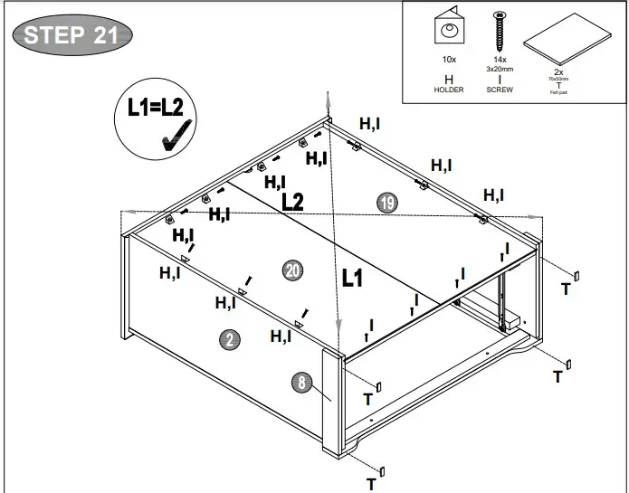 A T HOME GREY 3+2 Drawer Chest5455