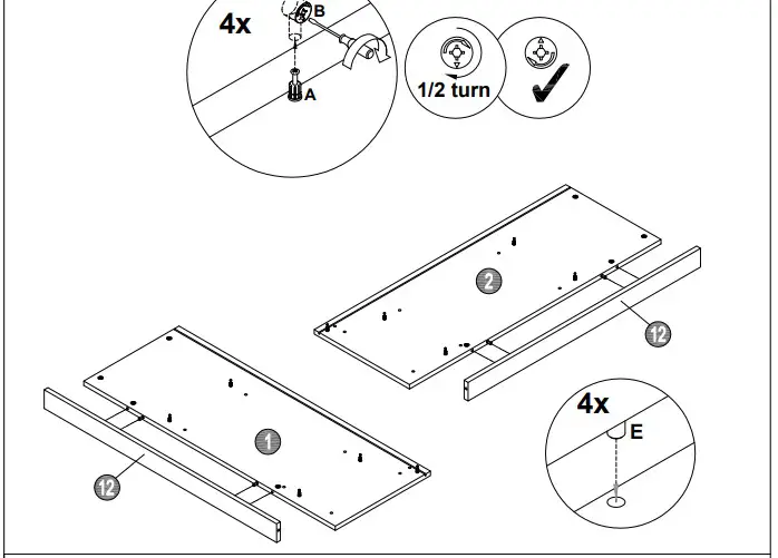 A T HOME GREY 3+2 Drawer Chest5458