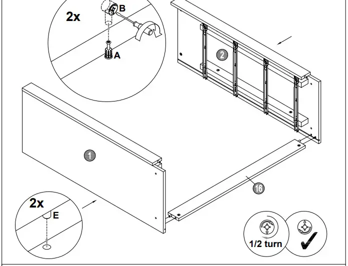A T HOME GREY 3+2 Drawer Chest547